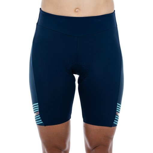 Photo produit de CUBE Short Cycliste Femme - TEAMLINE - blue&#039;n&#039;mint