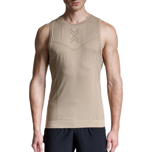 Foto de X-Bionic Camiseta de tirantes Hombre - Xceed Run - sand/dark sand