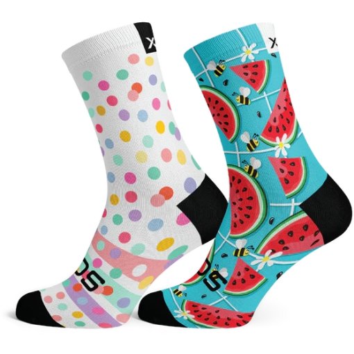 Picture of Sox Footwear Kids Combo Socks (2 Pack) - dots &amp; fruity