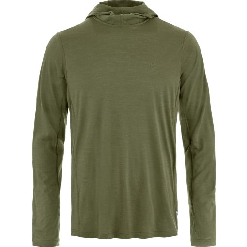 Photo produit de Fjällräven Abisko Wool Sweat à capuche pour hommes - laurel green
