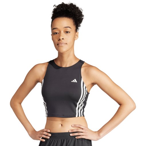 Produktbild von adidas Own The Run 3-Stripes Tanktop Damen - schwarz IK5019