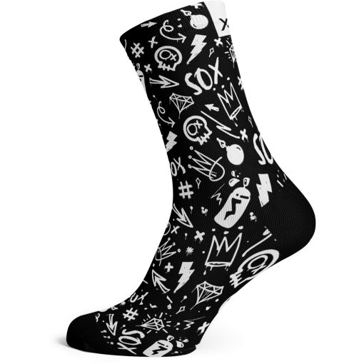 Produktbild von Sox Footwear Monochrome Socken - doodle black