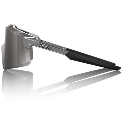 100% Aerocraft Glasses - Gloss Black Chrome - HiPER Silver Mirror