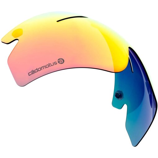 Produktbild von Cadomotus SKY 2.0-Visier für Omega- und Sigma-II Aero-Helme - SKY Inferno | light grey lens + black-red REVO®