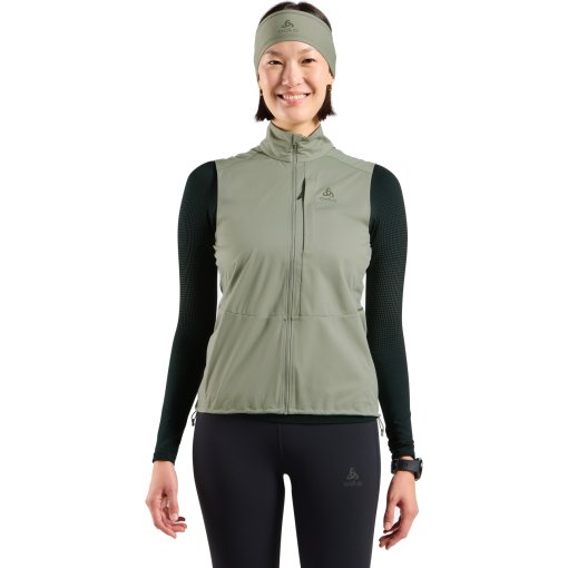 Foto de Odlo Chaleco Running Softshell Mujer - Zeroweight Warm 2.0 - shadow