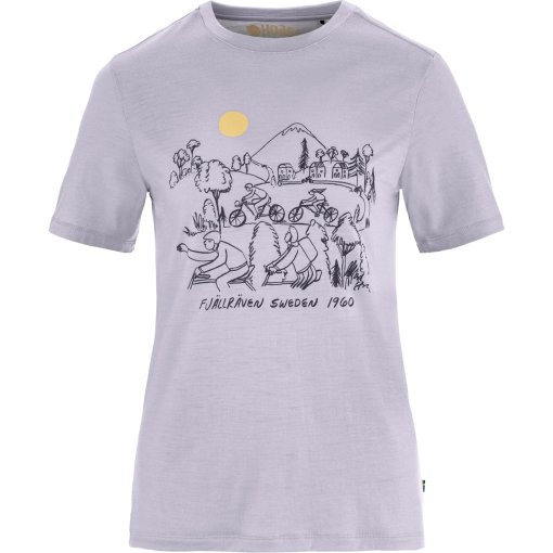 Produktbild von Fjällräven Hoja Lugnt Wool T-Shirt Damen - lavender mist