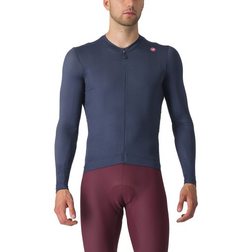 Foto de Castelli Maillot de Manga Larga Hombre - Espresso - belgian blue/silver moon 424