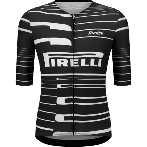 Photo produit de Santini Pirelli Sport Club Maillot à manches courtes unisexe RE94075CPCLUB - black NE