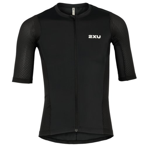 Produktbild von 2XU Aero Hex Triathlon Top Herren - schwarz/weiß