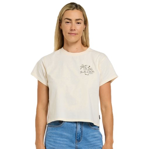 Photo produit de DHaRCO Cotton Crop T-shirt Femme - Horizon