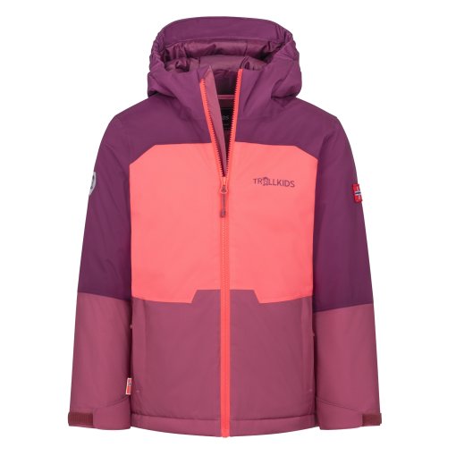 Picture of Trollkids Hardanger Jacket Kids - Frozen Berry/Deep Ruby