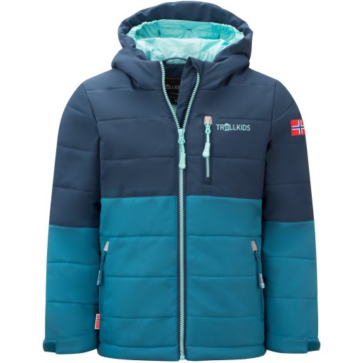 Billede af Trollkids Hemsedal XT Snejakke til børn - Dark Marine/Mystic Blue/Arctic Blue