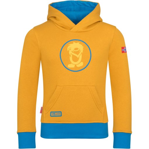 Productfoto van Trollkids Troll Hoodie Kinderen - Mustard/Dynamic Blue