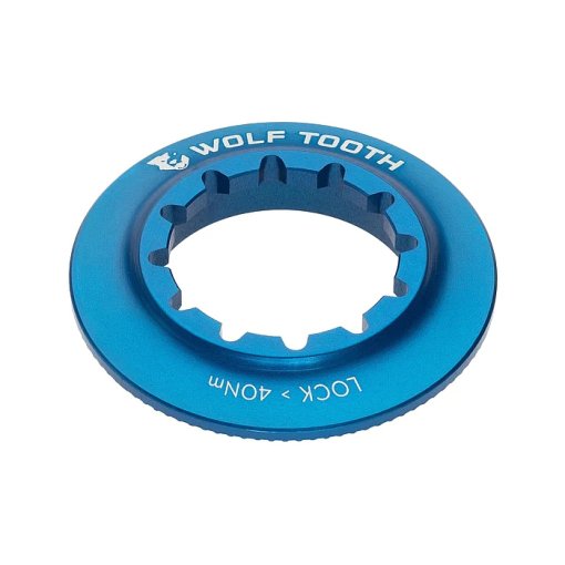 Immagine prodotto da Wolf Tooth Centerlock Anello di Bloccaggio - Scanalatura Interna - blu