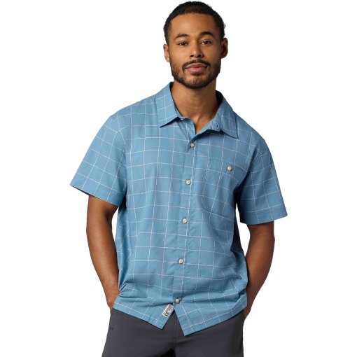 Productfoto van Marmot Cedrus Korte mouwen overhemd heren - summer storm global plaid