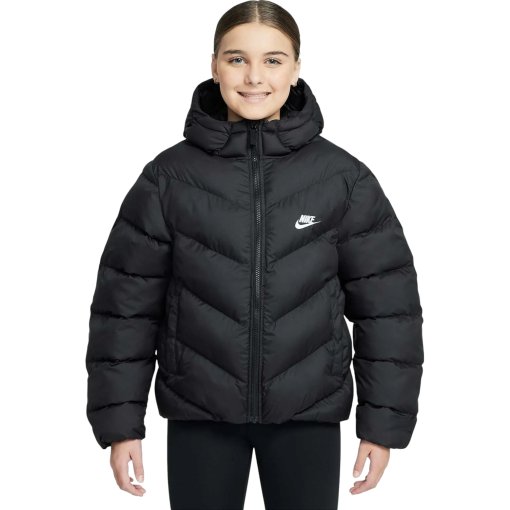 Photo produit de Nike Veste Matelassée Enfants - Sportswear All Day Play Therma-FIT - black/white HQ4976-010