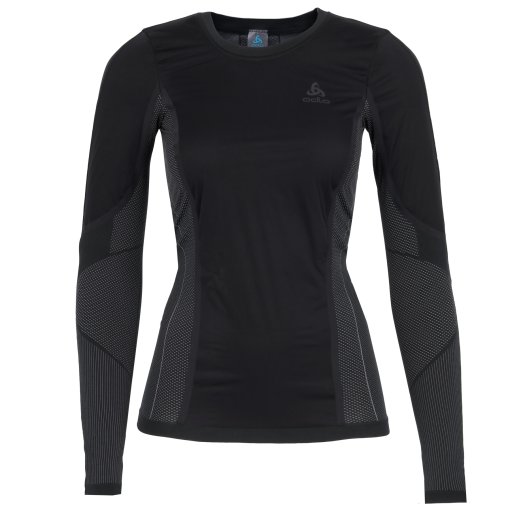 Immagine prodotto da Odlo Maglia Intima Maniche Lunghe Ciclismo Donna - Performance Windshield Light - nero - odlo concrete grey