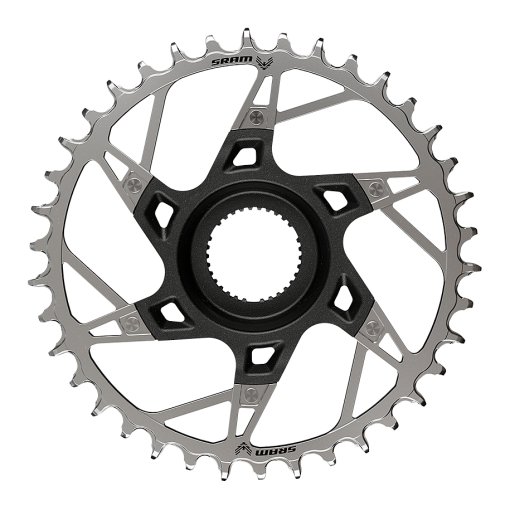 Foto de SRAM Plato XX Eagle para Yamaha | T-Type | Direct Mount | 55 mm Línea de Cadena - negro / plata