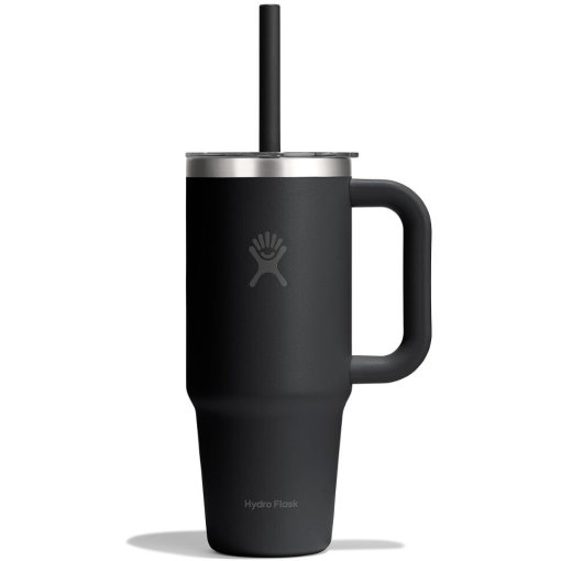 Zdjęcie: Hydro Flask 24oz Travel Kubek z izolacją + przezroczysta pokrywka – 710 ml - Black