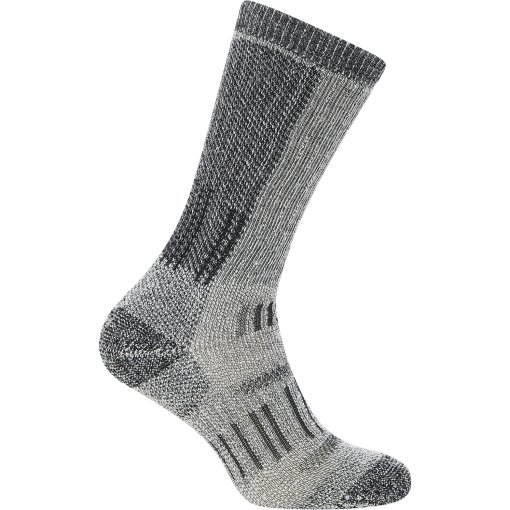 Image de Icebreaker Chaussettes Homme - Merino Hike+ Mountaineer Mid Calf - Jet Hthr/Black