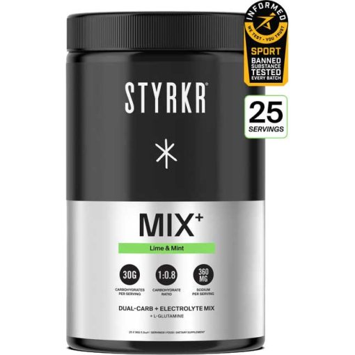 Productfoto van Styrkr MIX+ Dual-Carb &amp; Electrolyte Mix - Drankpoeder - 895g