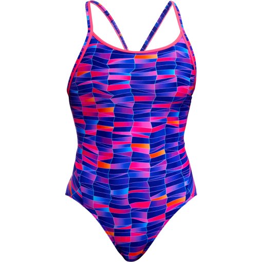 Produktbild von Funkita Diamond Back Eco Badeanzug Damen - Warped Waves