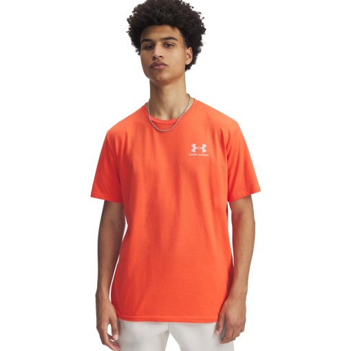 Foto de Under Armour Camiseta de Manga Corta Hombre - UA Sportstyle Left Chest - Fire/Blanco