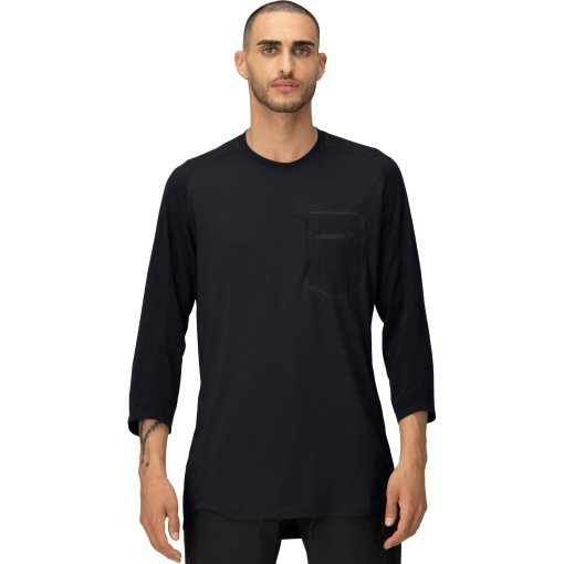 Foto de Norrona Camiseta Manga 3/4 Hombre - skibotn equaliser merino - Caviar