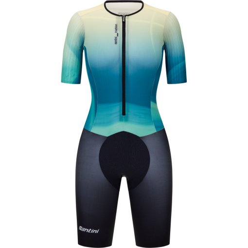 Zdjęcie: Santini Viper Block Kombinezon triathlonowy dla kobiet 6T780LIMGVIPER - teal TE