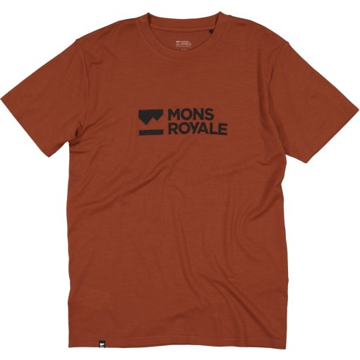 Foto de Mons Royale Camiseta Hombre - Icon Merino Classic - sienna