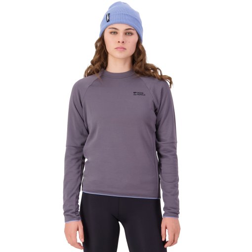 Picture of Mons Royale Quad Merino Fleece Pullover Women - volcano
