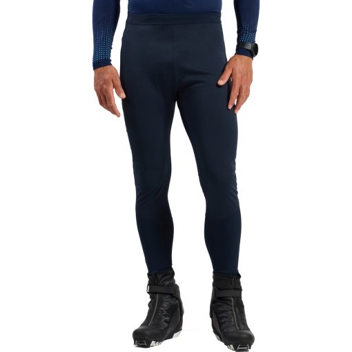 Picture of Odlo Essentials Warm Tights Men - dark sapphire
