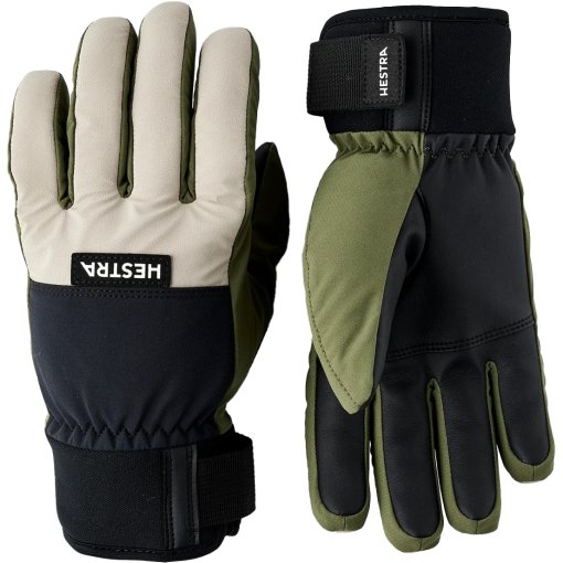 Picture of Hestra Orion - 5 Finger Gloves - beige/olive