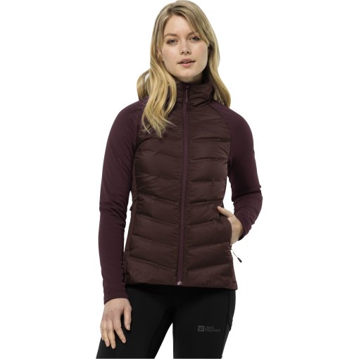 Foto de Jack Wolfskin Plumífero Chaqueta Mujer - Tasman Hybrid - dark maroon