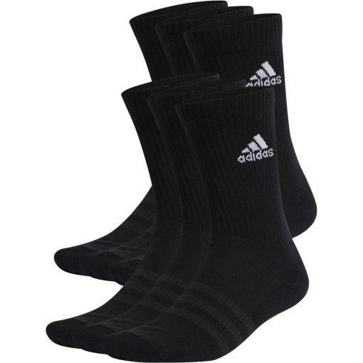 Photo produit de adidas Chaussettes - Cushioned Sportswear Crew - 6 Paire - noir/blanc IC1316