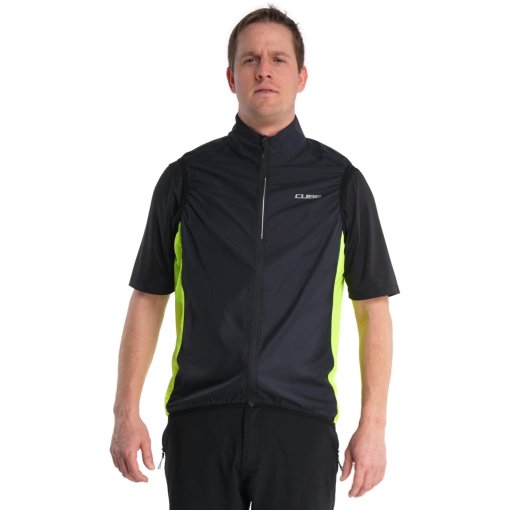 Productfoto van CUBE Road/XC CMPT Windvest Heren - black´n´yellow