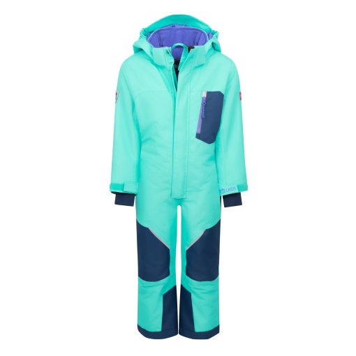 Image of Trollkids Isfjord XT Snowsuit Kids - Aqua Mint/Mystic Blue