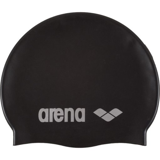 Produktbild von arena Classic Silicone Badekappe - Schwarz/Silber