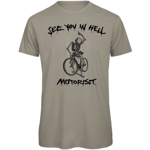 Produktbild von RTTshirts Hellboy Fahrrad T-Shirt Herren - hellgrau