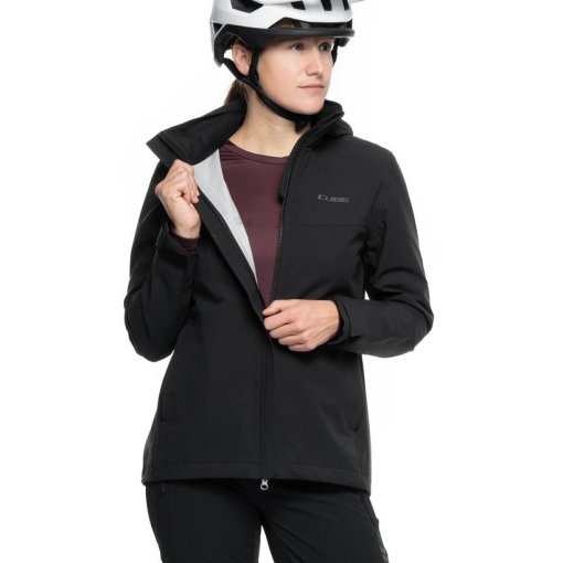 Produktbild von CUBE CMPT Regenjacke Damen - schwarz