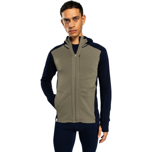 Foto de Ulvang Chaqueta Midlayer con Capucha Hombre - Peak Field - Navy Blue/Bungee Grey