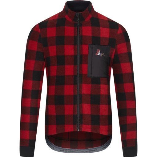 Foto de Café du Cycliste Maillot de Manga Larga Hombre - Solange - rojo/negro