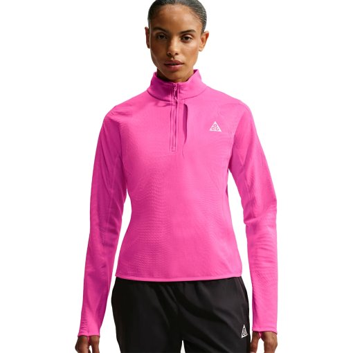 Picture of Nike ACG Wolf Grid Therma-FIT 1/2-Zip Longsleeve Women - desert pink/light orewood brown/light crimson/summit white IO4471-698