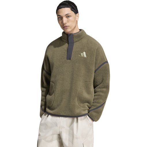 Photo produit de adidas TERREX Multi Fleece Pullover pour hommes - olive strata KS2328