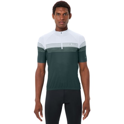 Productfoto van Vaude Posta II Half-Zip Fietsshirt met Korte Mouwen Heren - deep pond/white
