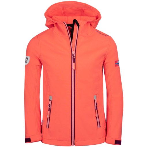 Foto de Trollkids Chaqueta Niña - Trollfjord - Peach/Mulberry/Orchid