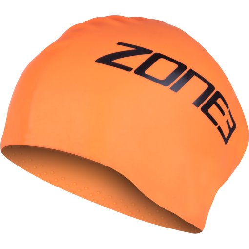 Picture of Zone3 Long Hair Swim Cap - hi-vis orange
