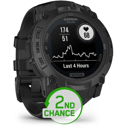 Produktbild von Garmin Instinct 3 Solar Tactical GPS Smartwatch - 50mm - schwarz - B-Ware