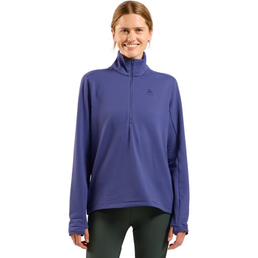 Foto de Odlo Camiseta Running Mujer - Essentials Thermal Half-Zip - skipper blue