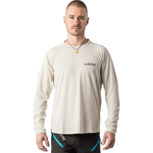 Foto de Dirtlej Maillot MTB Hombre - Mountee Drirelease® Merino - Black Label - warm grey